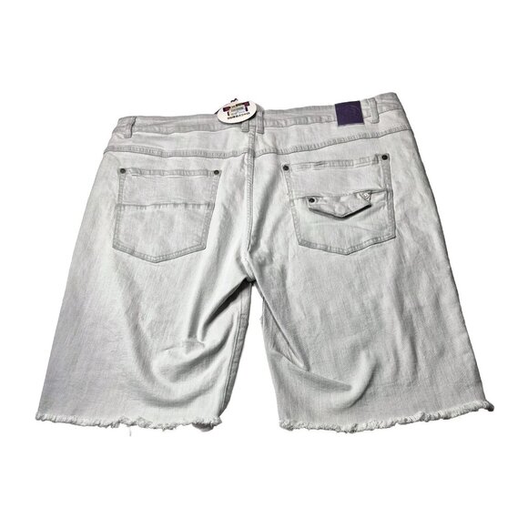 Born Fly Men's Shorts Size 40 Denim Light Blue Embroidery Bermuda TV Show (43) - Picture 2 of 9